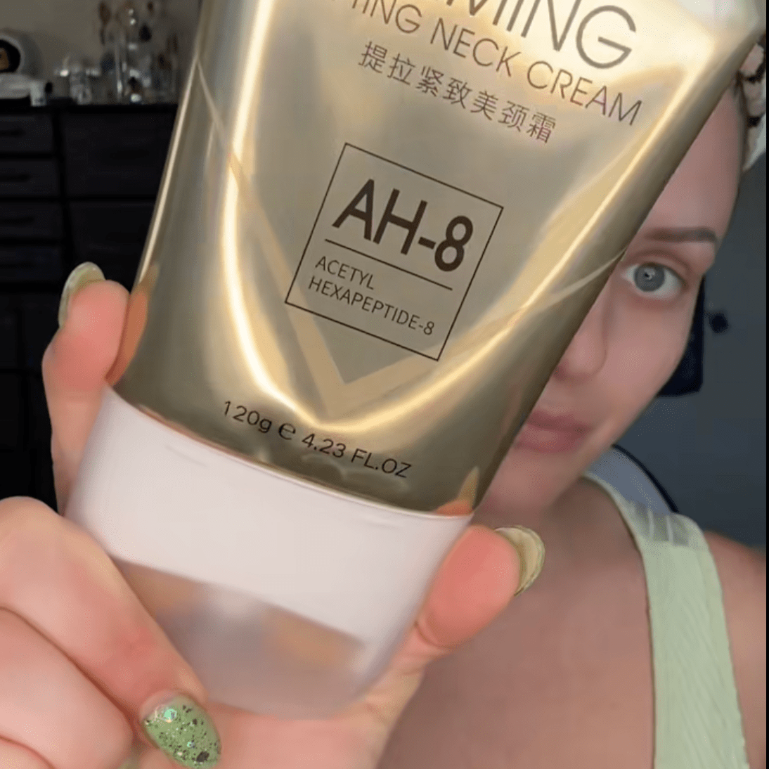 Creme ah - 8 botox 3 em 1 com rolo reafirmante para queixo, pescoço e papada - Comprar em Bello Sconto